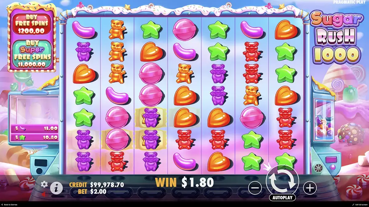 Παίξτε με ασφάλεια στο Sugar Rush 1000